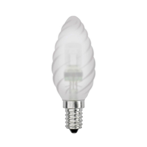 Лампа галогенная Uniel E14 42W матовая HCL-42/FR/E14 candle twisted 04117
