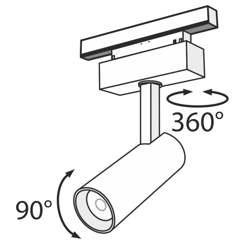 Трековый светодиодный светильник Maytoni Track Lamps TR019-2-10W4K-B Трековый светодиодный светильник Maytoni Track Lamps TR019-2-10W4K-B