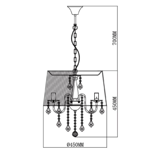 Подвесная люстра MW-Light Федерика 379019605
