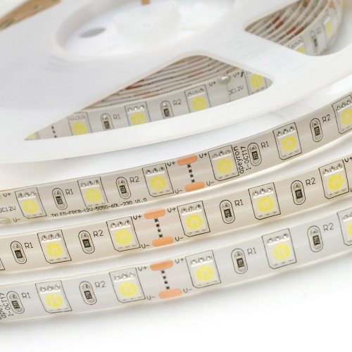 Светодиодная влагозащищенная лента OGM 14,4W/m 60LED/m 5050SMD холодный белый 5M LSE-157