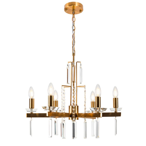 Подвесная люстра Crystal Lux Marron SP6 Brass Подвесная люстра Crystal Lux Marron SP6 Brass