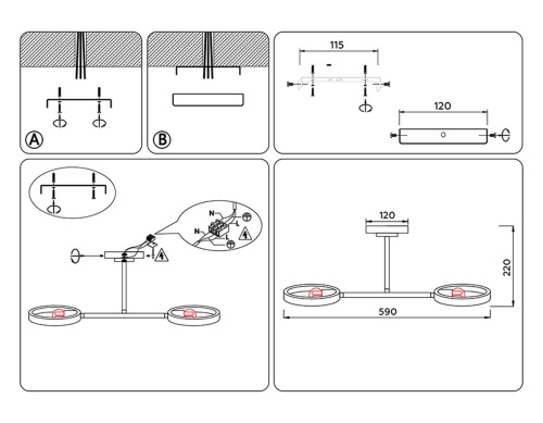 Потолочный светильник Ambrella light Traditional TR8243 Потолочный светильник Ambrella light Traditional TR8243