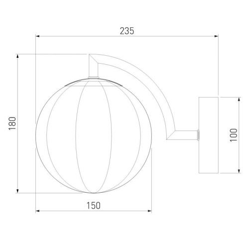 Бра Eurosvet Оптима Eden 30178/1 латунь