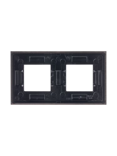 Рамка 2-постовая ABB Zenit венге 2CLA227200N2101 Рамка 2-постовая ABB Zenit венге 2CLA227200N2101