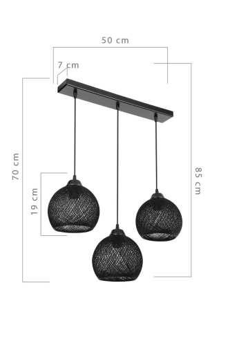 Подвесная люстра Toplight Lizbeth TL1612L-03BK Подвесная люстра Toplight Lizbeth TL1612L-03BK