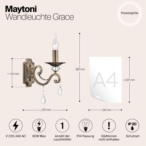 Бра Maytoni Grace RC247-WL-01-R