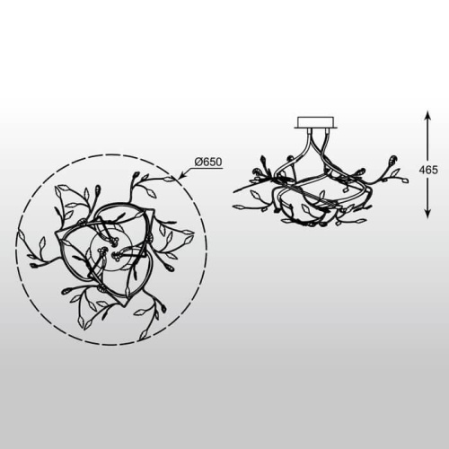 Потолочная светодиодная люстра Zumaline Bella PL170511-3