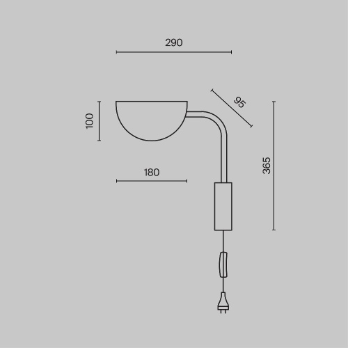Бра Maytoni Technical Mollis MOD126WL-01B