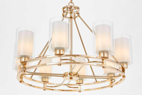 Подвесная люстра Lumina Deco Marietta LDP 8025-8 F.GD+WT Подвесная люстра Lumina Deco Marietta LDP 8025-8 F.GD+WT