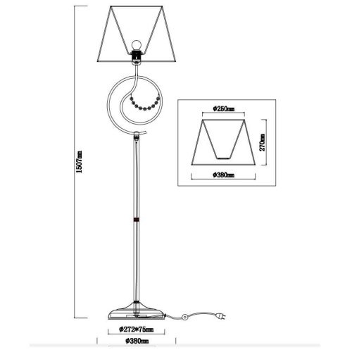 Торшер Rivoli Cascata 2016-601 Б0038424