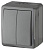 Выключатель двухклавишный ЭРА Эксперт 10AX 250V IP54 11-1404-03 Б0020676