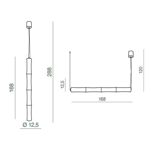 Подвесной светильник Azzardo Bamboo 4 pendant AZ1902