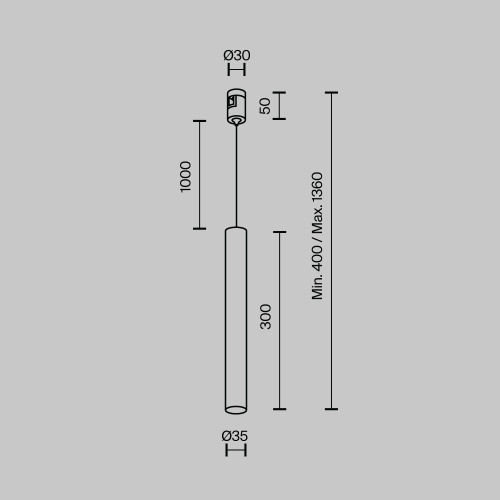 Трековый светильник Technical TR155-1-5W4K-BS Трековый светильник Technical TR155-1-5W4K-BS