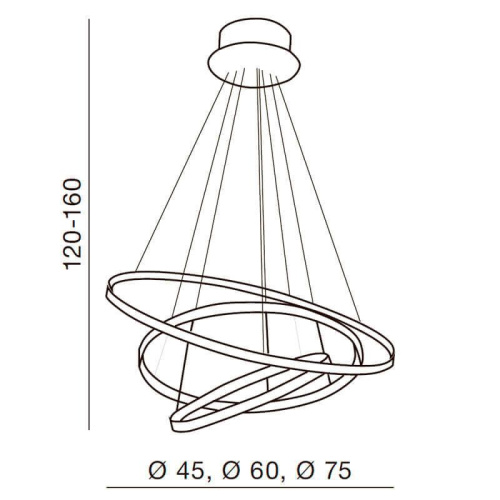 Подвесная люстра Azzardo Wheel 3 AZ1431 Подвесная люстра Azzardo Wheel 3 AZ1431