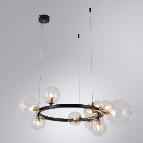 Подвесная люстра Arte Lamp Vincent A7790SP-10BK Подвесная люстра Arte Lamp Vincent A7790SP-10BK
