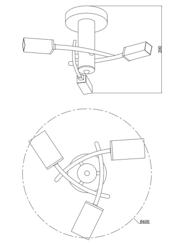 Потолочная люстра Moderli Lumi V1160-3C