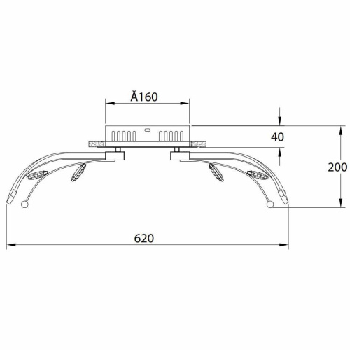 Потолочная люстра Rivoli Mulinello 6003-107 Б0038150