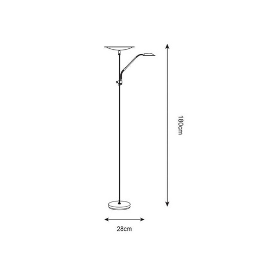 Торшер Zumaline Aris F18016-2