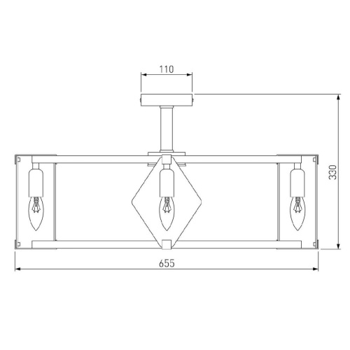 Потолочная люстра Eurosvet Aragon 60126/8 черный Smart