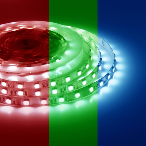 Светодиодная лента Apeyron 14,4W/m 60LED/m 5050SMD разноцветная 5M 17BL Светодиодная лента Apeyron 14,4W/m 60LED/m 5050SMD разноцветная 5M 17BL