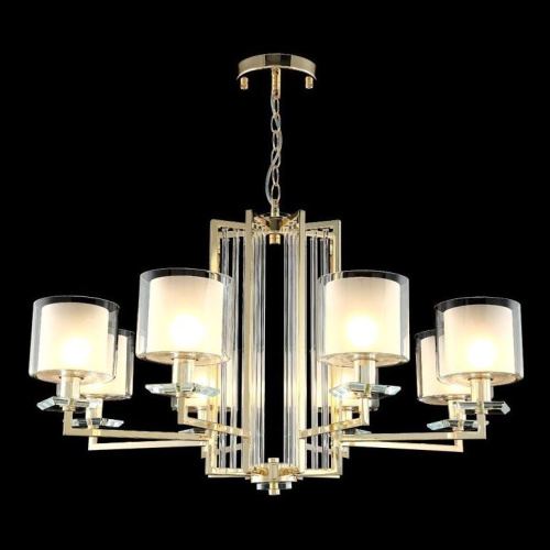 Подвесная люстра Crystal Lux Nicolas SP-PL8 Gold/White Подвесная люстра Crystal Lux Nicolas SP-PL8 Gold/White