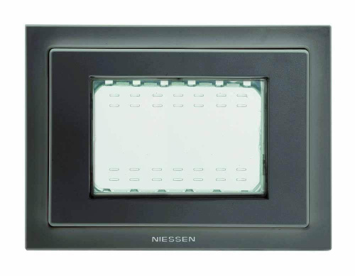Рамка монтажная ITA 3-модульная ABB Zenit IP55 антрацит 2CLA337300N1801