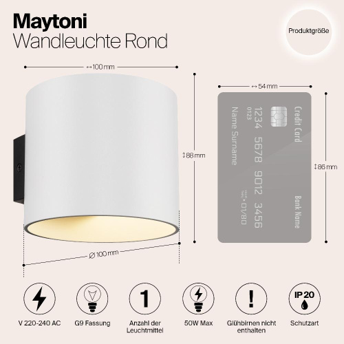 Бра Maytoni Rond C066WL-01W