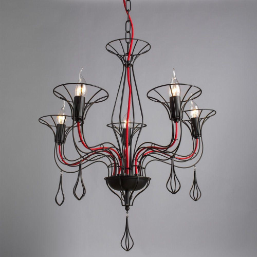 Подвесная люстра Arte Lamp Artefact A3225LM-5BK Подвесная люстра Arte Lamp Artefact A3225LM-5BK