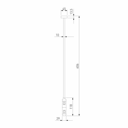 Декоративная стойка двойная Elektrostandard Esthetic Magnetic 85150/00 a065446