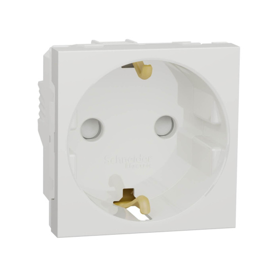 Розетка Schneider Electric Unica New Modular с/з со шторками 16A 250V NU303718