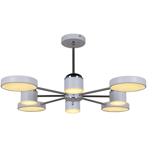 Потолочная светодиодная люстра Reluce 13289-4.3-08 Белый+Хром