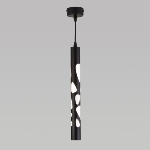 Подвесной светодиодный светильник Elektrostandard DLR037 12W 4200K черный матовый a044557