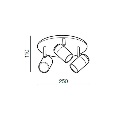Спот Azzardo Noemie 3 round AZ2556