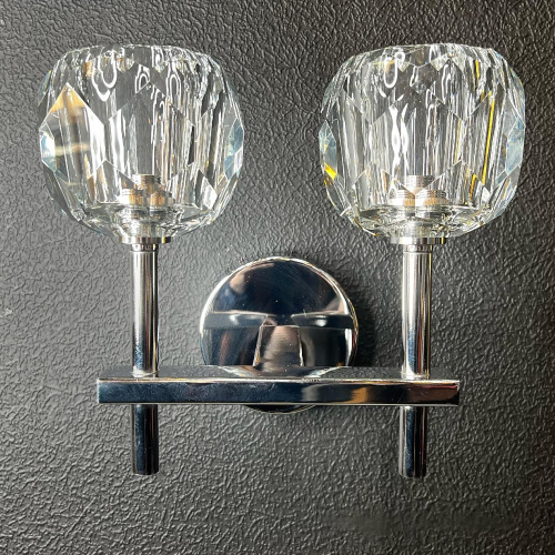 Бра Rh Boule De Cristal Double Sconce Chrome By Imperiumloft