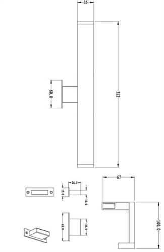 Подсветка для зеркал Deko-Light Spiegel Line I 687132 Подсветка для зеркал Deko-Light Spiegel Line I 687132