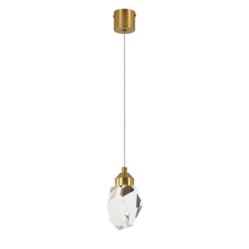 Подвесной светодиодный светильник Indigo Crystal 12053/1P Brass V000132L Подвесной светодиодный светильник Indigo Crystal 12053/1P Brass V000132L