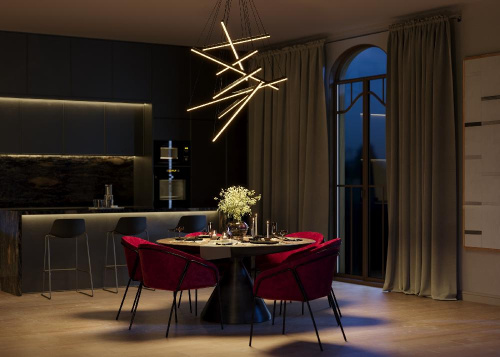 Подвесной светильник Maytoni MOD016PL-L96BK Подвесной светильник Maytoni MOD016PL-L96BK