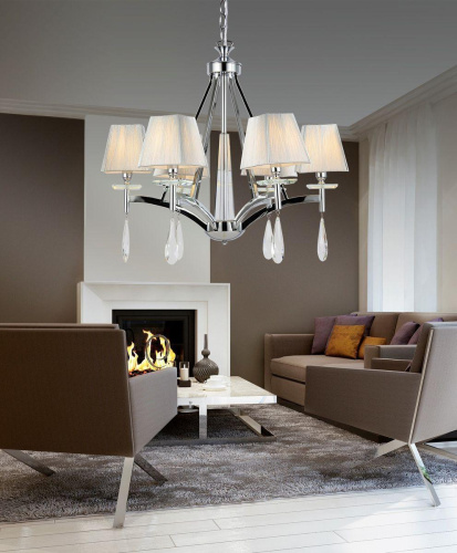 Подвесная люстра Lumina Deco Valentina LDP 1240-6 CHR Подвесная люстра Lumina Deco Valentina LDP 1240-6 CHR