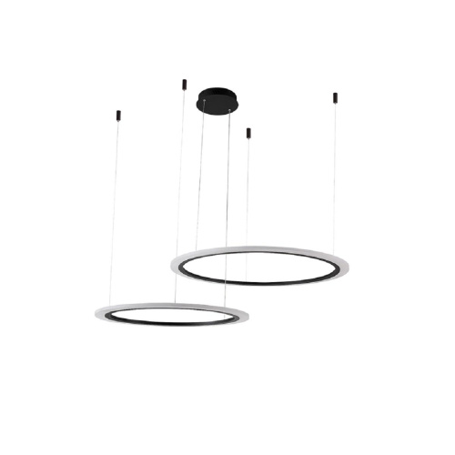 Подвесная люстра Crystal Lux MANZANA SP53W LED D600+800 BLACK Подвесная люстра Crystal Lux MANZANA SP53W LED D600+800 BLACK