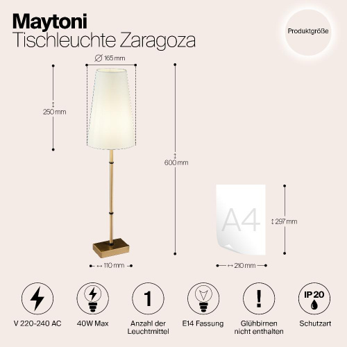 Подвесная люстра Maytoni Zaragoza H001CL-05BS