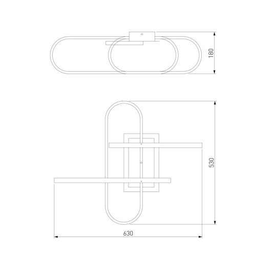 Потолочный светодиодный светильник Eurosvet Grafette 90139/3 матовое серебро