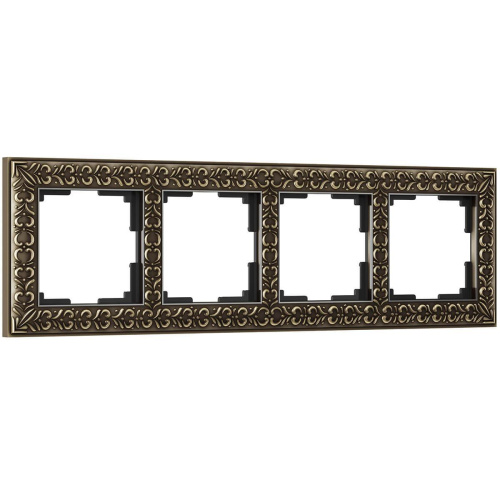 Рамка Werkel Antik на 4 поста бронза WL07-Frame-04 4690389054389