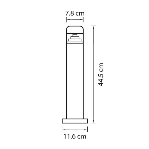 Уличный светодиодный светильник Lightstar Raggio 376905
