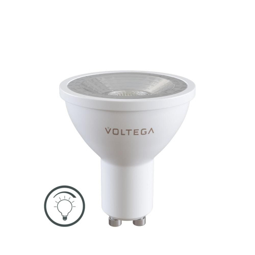 Лампа светодиодная Voltega GU10 6W 2800К прозрачная VG2-S1GU10warm6W-D 7108