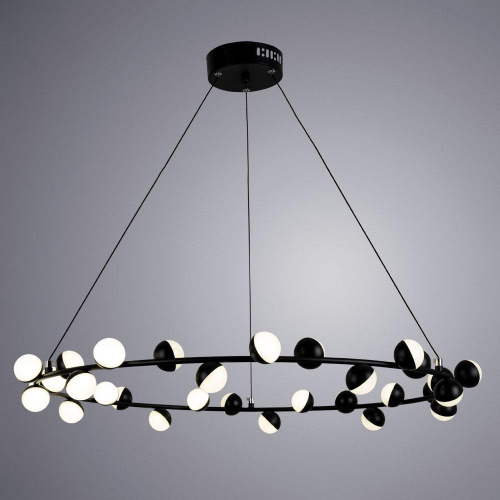 Подвесная светодиодная люстра Arte Lamp Dexter A3619SP-30BK Подвесная светодиодная люстра Arte Lamp Dexter A3619SP-30BK