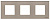 Рамка 3-постовая ABB Zenit стекло брызги шампанского 2CLA227300N3901