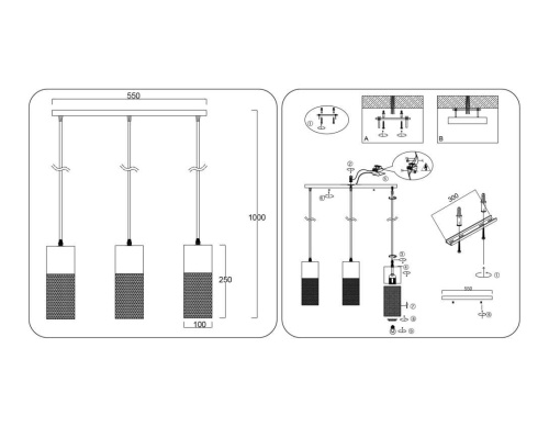 Светильник подвесной Ambrella light TRADITIONAL TR8499 Светильник подвесной Ambrella light TRADITIONAL TR8499