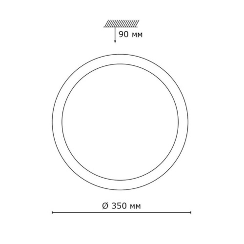 Настенно-потолочный светодиодный светильник Sonex Pale Kasta 2015/D