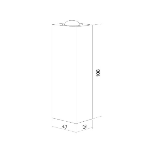Настенный светодиодный светильник Elektrostandard Petite LED 40110/LED черный a056599
