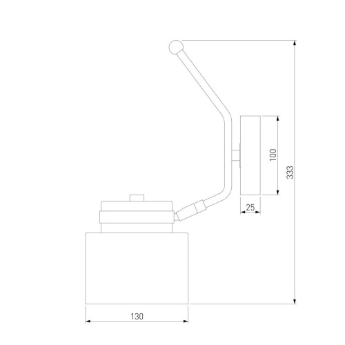 Спот Eurosvet Batler 70133/1 черный